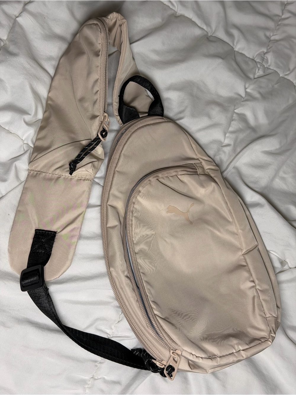 Puma Beige Sling Bag - Compact Crossbody